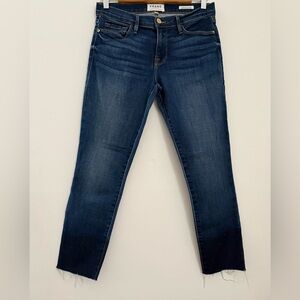 FRAME Le Skinny de Jeanne in Globe Wash Size 28